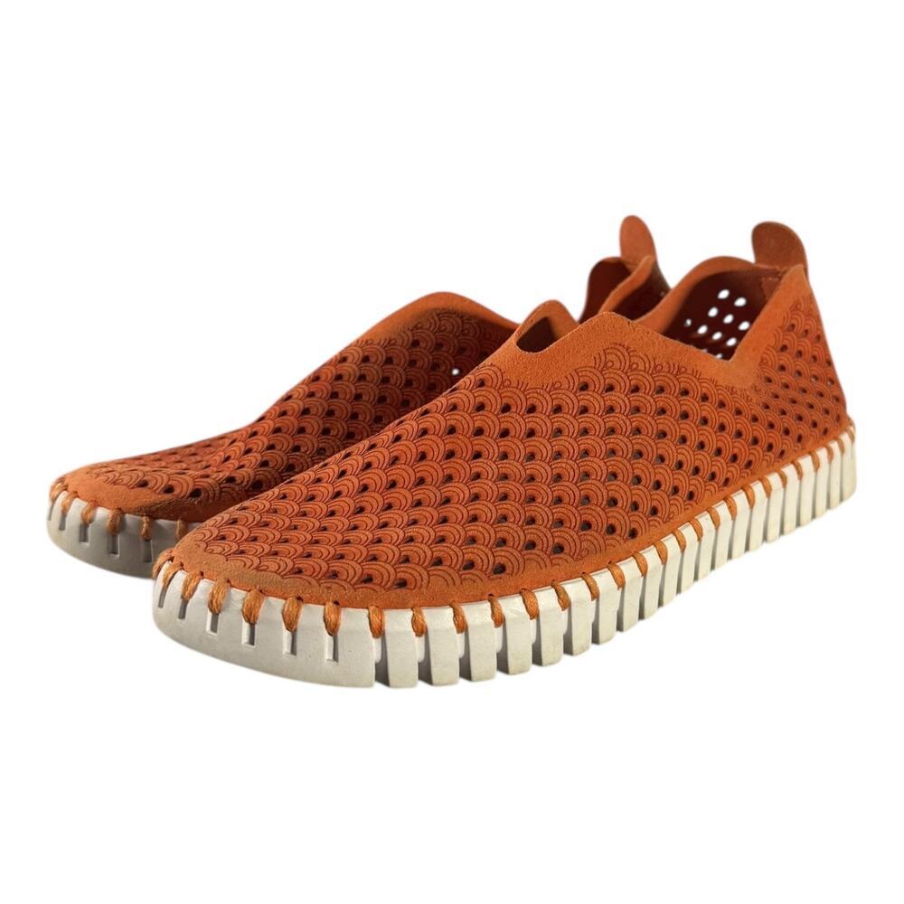 Ilse Jacobsen Women's Tulip 139 HORNBAEK Camelia Orange Slip-on Shoe Size 7.5 - Picture 5 of 10
